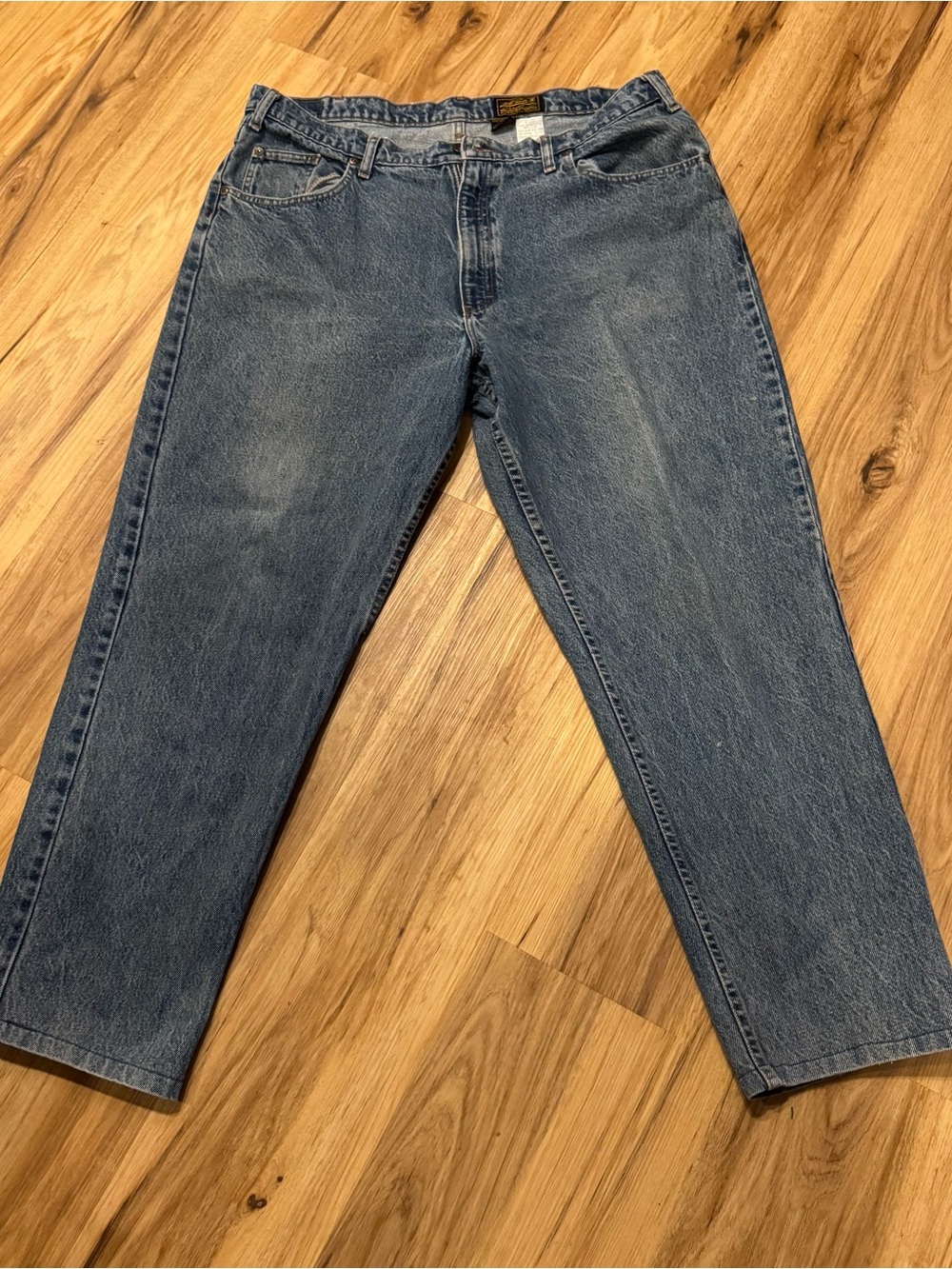Vintage 90s Eddie Bauer Jeans Mens 40x30 Made in USA Classic Fit Blue Jeans